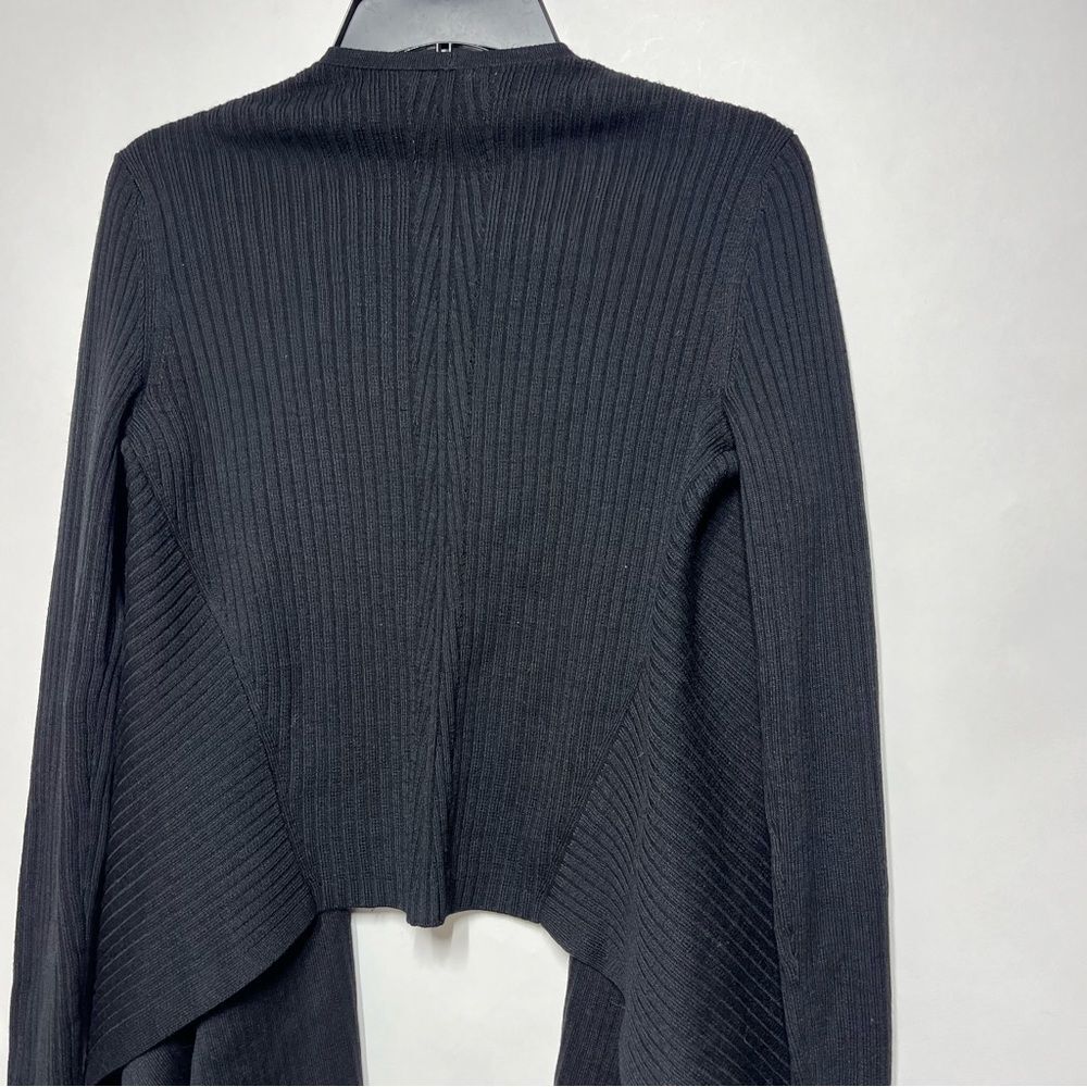 Athleta Solstice Merino Wool Blend  Ribbed Wrap in Black S NWOT - Picture 10 of 12